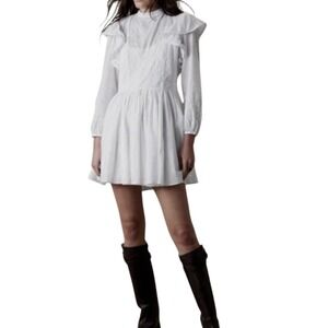 Banana Republic Barbiecore Boho Cottagecore Coquette Prairie Mini Dress‎ PM $198